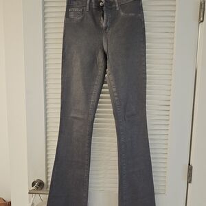 L'AGENCE SELMA gray COATED BOOT CUT SZ 28